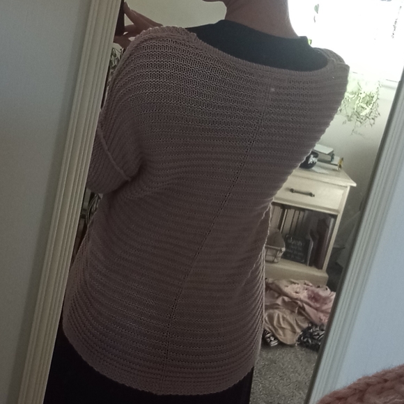 Dusty pink slouchy knit sweater - Picture 2 of 5